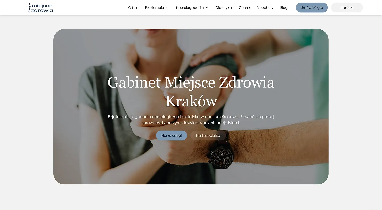 miejsce zdrowia landing page